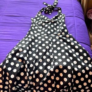 Lightweight size S cotton skater pinup style dress